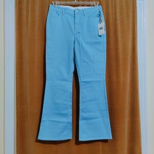 Urban Outfitters BDG Light Blue Flare Cargo Pants, Size 8